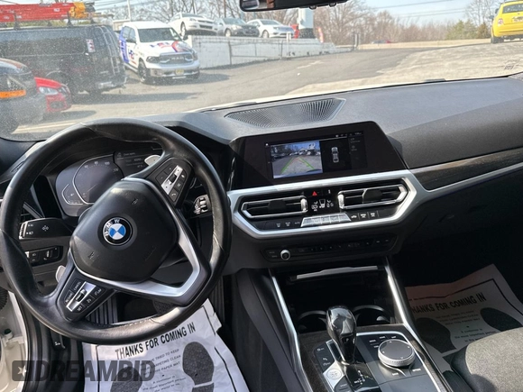 2021 BMW 3 Series 330i with VIN 3MW5R1J00M8B48688, listed as a Copart auction lot 49133935 with 43,293 mi miles and Clean Title. Bid and sale history available at carsss.com. Image 9.