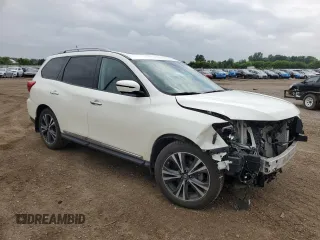 2017 Nissan Pathfinder Platinum with VIN 5N1DR2MM8HC910274, listed as a Copart auction lot 61446335 with 109,094 mi miles and Clean title. Bid and sale history available at DreamBid. Image 4.