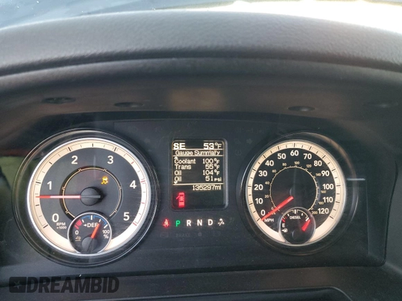 2017 Ram 2500 Tradesman with VIN 3C6UR5HL6HG655720, listed as a Copart auction lot 81368864 with 135,297 mi miles and Salvage title. Bid and sale history available at DreamBid. Image 9.