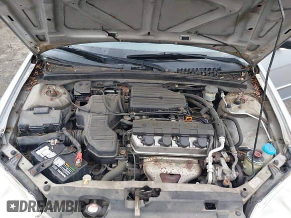 2001 Honda Civic LX with VIN 1HGES16581L043706, listed as a IAAI auction lot 42045657 with 149,285 mi miles. Bid and sale history available at carsss.com. Image 10.