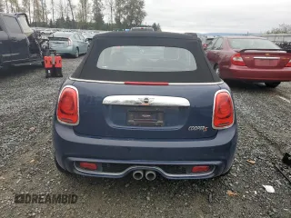 2018 MINI Convertible Cooper S with VIN WMWWG9C54J3E38487, listed as a Copart auction lot 74836504 with 0 mi miles and Salvage Title. Bid and sale history available at carsss.com. Image 6.