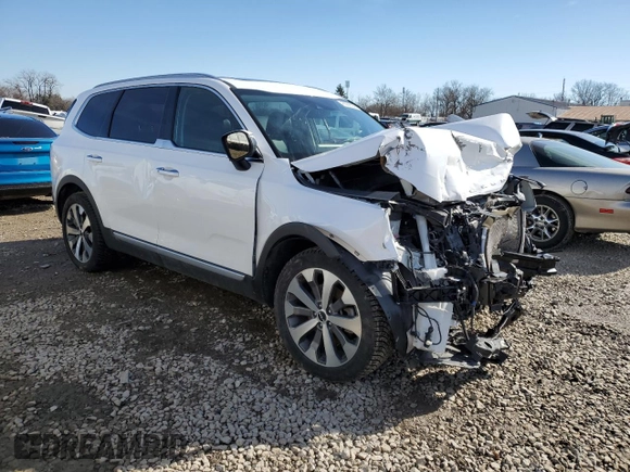 2022 Kia Telluride S with VIN 5XYP6DHC3NG211035, listed as a Copart auction lot 45509535 with 76,051 mi miles and Salvage Title. Bid and sale history available at DreamBid. Image 4.
