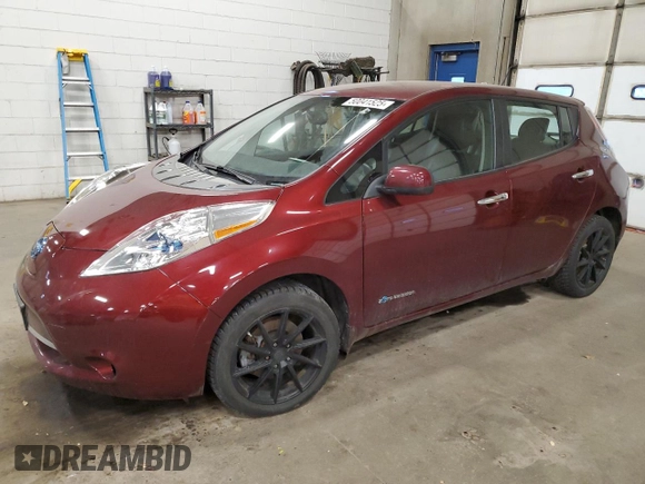 2016 Nissan LEAF SL with VIN 1N4BZ0CP1GC305528, listed as a Copart auction lot 50041525 with 51,299 mi miles and Clean Title. Bid and sale history available at carsss.com. Image 1.