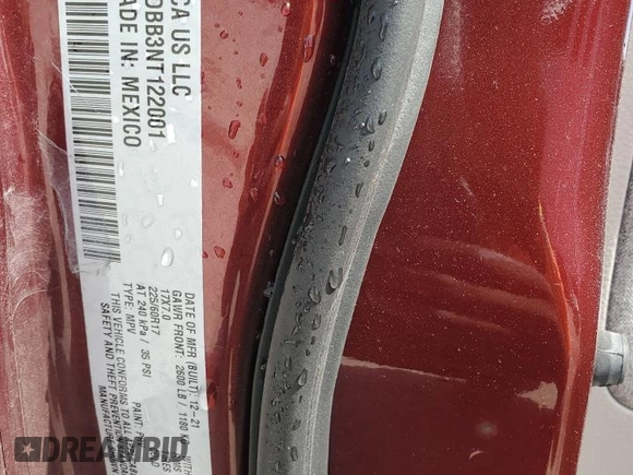 2022 Jeep Compass Latitude with VIN 3C4NJDBB3NT122001, listed as a Copart auction lot 49151555 with 92,165 mi miles and Salvage title. Bid and sale history available at DreamBid. Image 13.