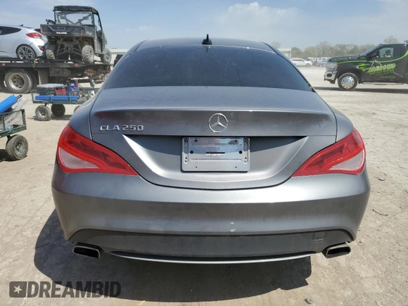 2016 Mercedes-Benz CLA 250 with VIN WDDSJ4EB4GN379370, listed as a Copart auction lot 53636045 with 132,813 mi miles and Salvage Title. Bid and sale history available at DreamBid. Image 6.