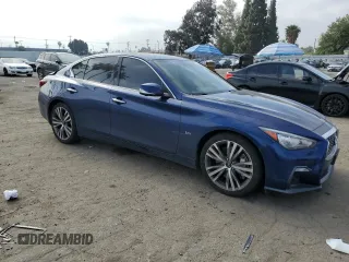 2020 Infiniti Q50 Sport z VIN JN1EV7AP0LM200937, wystawiony jako Copart lot #54179485 z przebiegiem 50 030 mil mil oraz Szkoda całkowita • Salvage title. Historia ofert i sprzedaży dostępna na DreamBid. Obrazek 4.