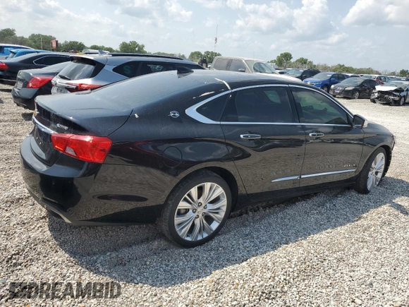 2018 Chevrolet Impala Premier with VIN 2G1125S35J9108343, listed as a Copart auction lot 54372885 with 117,290 mi miles and Salvage title. Bid and sale history available at DreamBid. Image 3.