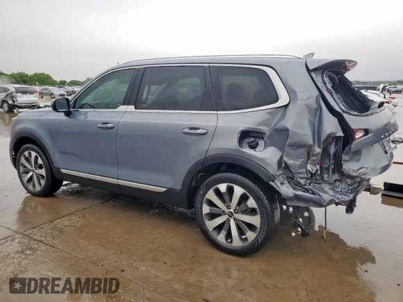 2022 Kia Telluride EX with VIN 5XYP34HC7NG243155, listed as a Copart auction lot 55508125 with 55,033 mi miles and Salvage title. Bid and sale history available at DreamBid. Image 2.