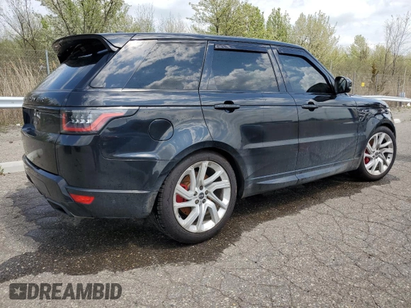 2018 Land Rover Range Rover Sport with VIN SALWR2RE5JA198279, listed as a Copart auction lot 54755795 with 88,060 mi miles and Clean Title. Bid and sale history available at DreamBid. Image 3.