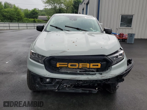 2023 Ford Ranger XL with VIN 1FTER4FH7PLE03501, listed as a Copart auction lot 59953735 with 16,161 mi miles and Salvage title. Bid and sale history available at DreamBid. Image 5.