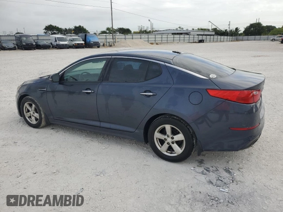 2015 Kia Optima LX with VIN KNAGM4A79F5604807, listed as a Copart auction lot 83410754 with 126,618 mi miles and Salvage Title. Bid and sale history available at DreamBid. Image 2.