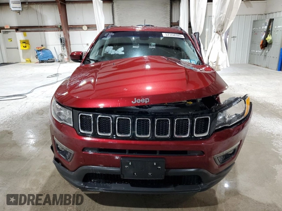 2020 Jeep Compass Latitude с VIN 3C4NJDBBXLT255903, выставлен на аукционе Copart как лот 57358385 с пробегом 29 359 миль миль и Списание • Salvage title. История ставок и продаж доступна на DreamBid. Изображение 5.