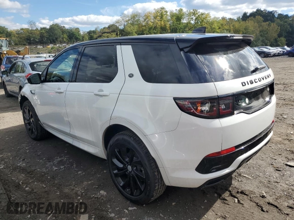 2020 Land Rover Discovery Sport S R-Dynamic with VIN SALCT2FXXLH865514, listed as a Copart auction lot 71275344 with 26,185 mi miles and Salvage Title. Bid and sale history available at carsss.com. Image 2.