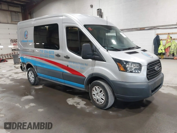 2015 Ford Transit Cargo with VIN 1FTNR1CM6FKA19083, listed as a IAAI auction lot 41790045 with 56,762 mi miles and . Bid and sale history available at carsss.com. Image 1.
