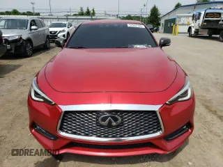 2017 Infiniti Q60 Red Sport 400 with VIN JN1FV7EK9HM610355, listed as a Copart auction lot 57042185 with 54,581 mi miles and Salvage title. Bid and sale history available at DreamBid. Image 5.