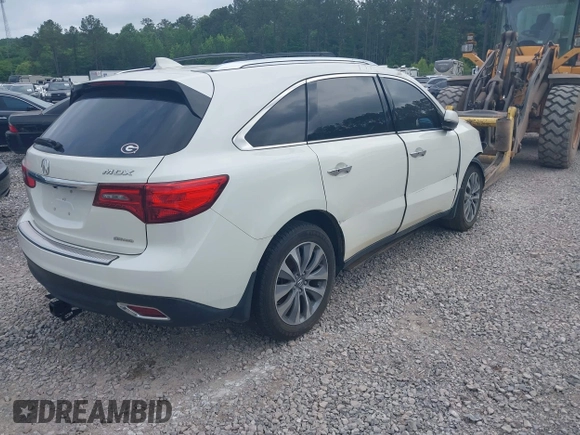 2014 Acura MDX Technology with VIN 5FRYD4H40EB022755, listed as a IAAI auction lot 42114240 with Not provided miles and . Bid and sale history available at DreamBid. Image 4.