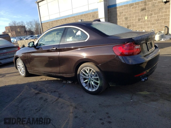 2015 BMW 2 Series 228i xDrive with VIN WBA1F7C50FVX96051, listed as a Copart auction lot 43630094 with 106,267 mi miles. Bid and sale history available at carsss.com. Image 2.