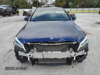 2019 Mercedes-Benz C 300 with VIN 55SWF8DB2KU295639, listed as a Copart auction lot 44784485 with 57,626 mi miles and Salvage Title. Bid and sale history available at DreamBid. Image 5.