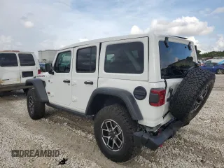 2024 Jeep Wrangler Rubicon with VIN 1C4PJXFG7RW247535, listed as a Copart auction lot 41755145 with 2,072 mi miles and Salvage title. Bid and sale history available at DreamBid. Image 2.