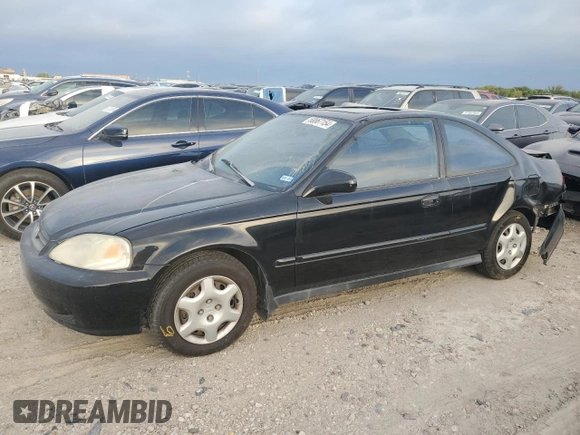 2000 Honda Civic EX with VIN 1HGEJ8245YL014036, listed as a Copart auction lot 68867154 with 163,759 mi miles and Salvage Title. Bid and sale history available at carsss.com. Image 1.