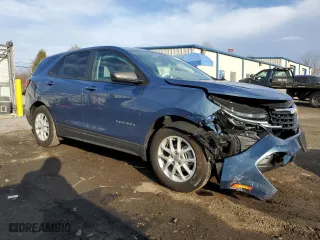 2024 Chevrolet Equinox LS with VIN 3GNAXHEG0RL337876, listed as a Copart auction lot 46995955 with 8,077 mi miles and Salvage Title. Bid and sale history available at carsss.com. Image 4.