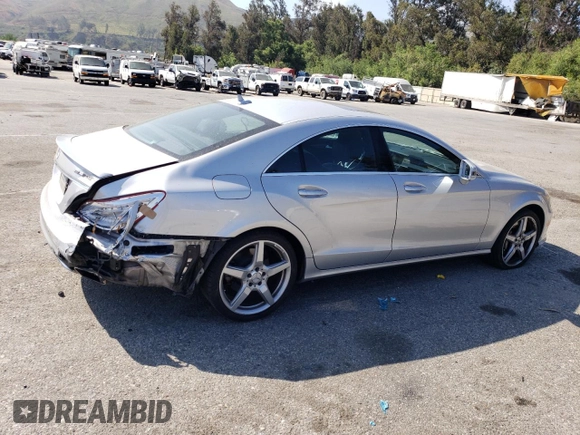 2014 Mercedes-Benz CLS 550 with VIN WDDLJ7DB8EA120800, listed as a Copart auction lot 59027425 with 73,187 mi miles and Salvage title. Bid and sale history available at DreamBid. Image 3.