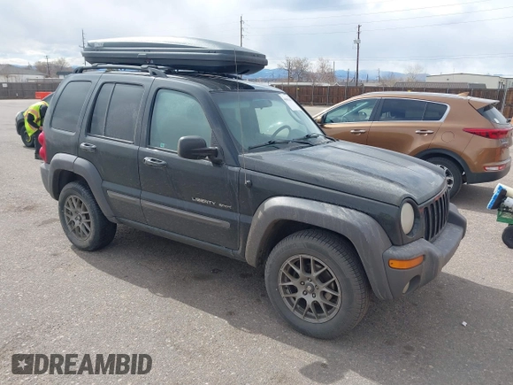 2002 Jeep Liberty Sport with VIN 1J4GL48K02W313000, listed as a IAAI auction lot 41837671 with 168,362 mi miles. Bid and sale history available at carsss.com. Image 1.