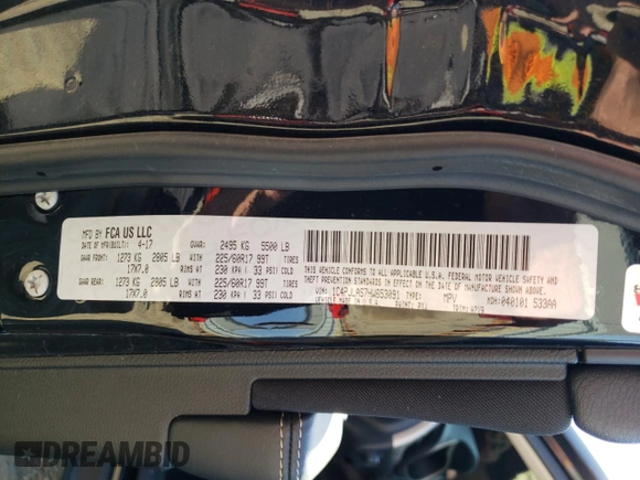 2017 Jeep Cherokee Altitude z VIN 1C4PJLAS7HW653091, wystawiony jako Copart lot #53779175 z przebiegiem 75 035 mil mil oraz Szkoda całkowita • Salvage title. Historia ofert i sprzedaży dostępna na DreamBid. Obrazek 13.