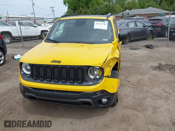 2018 Jeep Renegade Upland z VIN ZACCJBABXJPJ08673, wystawiony jako IAAI lot #42274730 z przebiegiem 150 170 mil mil oraz . Historia ofert i sprzedaży dostępna na DreamBid. Obrazek 6.