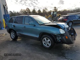 2003 Hyundai Santa Fe GLS with VIN KM8SC13D03U411184, listed as a Copart auction lot 46937505 with 185,227 mi miles and Salvage Title. Bid and sale history available at carsss.com. Image 4.