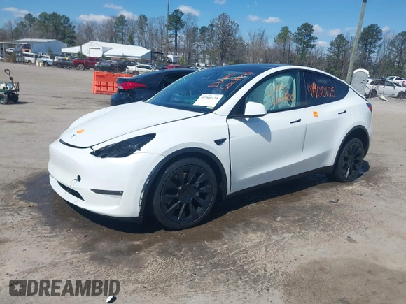 2021 Tesla Model Y Long Range with VIN 5YJYGDEE5MF232790, listed as a IAAI auction lot 41900175 with Not Provided miles. Bid and sale history available at carsss.com. Image 19.