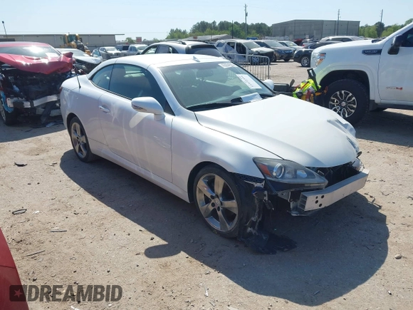 2012 Lexus IS 250 C with VIN JTHFF2C23C2521335, listed as a IAAI auction lot 41972354 with 88,508 mi miles and . Bid and sale history available at DreamBid. Image 1.