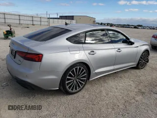 2022 Audi A5 Sportback Premium Plus with VIN WAUCBCF52NA023970, listed as a Copart auction lot 77373983 with 14,327 mi miles. Bid and sale history available at carsss.com. Image 3.
