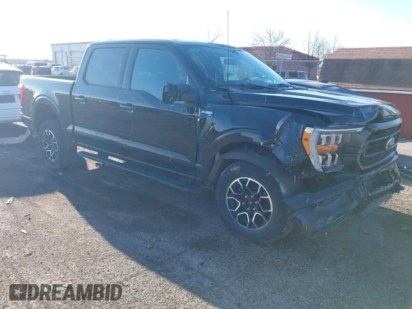 2023 Ford F-150 XL with VIN 1FTFW1E86PFA69635, listed as a IAAI auction lot 41885772 with 26,280 mi miles and . Bid and sale history available at carsss.com. Image 1.