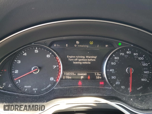 2017 Audi Q7 Premium Plus with VIN WA1LAAF75HD041100, listed as a Copart auction lot 48496875 with 158,359 mi miles and Clean Title. Bid and sale history available at carsss.com. Image 9.