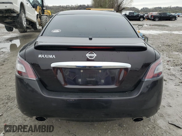 2014 Nissan Maxima S with VIN 1N4AA5AP9EC912549, listed as a Copart auction lot 51716345 with 197,646 mi miles and Salvage Title. Bid and sale history available at DreamBid. Image 6.