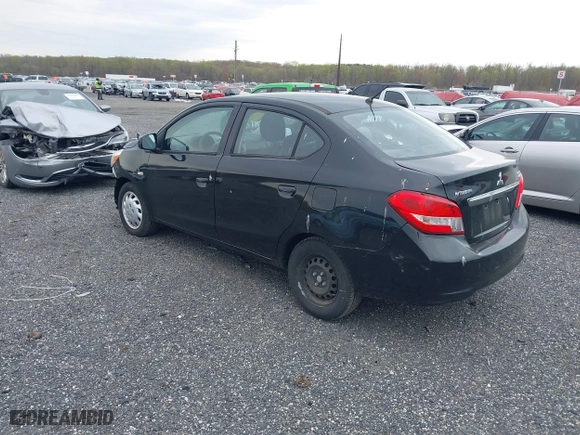 2019 Mitsubishi Mirage G4 ES with VIN ML32F3FJ5KHF04336, listed as a IAAI auction lot 42010667 with 74,910 mi miles. Bid and sale history available at carsss.com. Image 3.