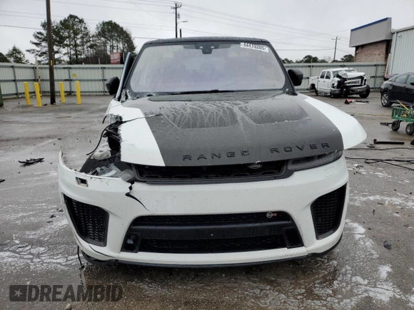 2018 Land Rover Range Rover Sport SVR with VIN SALWZ2SE8JA186704, listed as a Copart auction lot 44419205 with 105,537 mi miles and Salvage title. Bid and sale history available at DreamBid. Image 5.