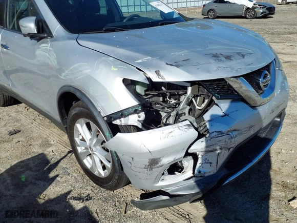 2015 Nissan Rogue SV with VIN KNMAT2MT3FP547713, listed as a IAAI auction lot 41802579 with 67,312 mi miles. Bid and sale history available at carsss.com. Image 6.