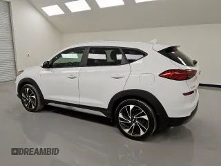 2019 Hyundai Tucson Sport z VIN KM8J33AL3KU874095, wystawiony jako Copart lot #55959415 z przebiegiem 86 092 mil mil oraz Czysty tytuł • Clean title. Historia ofert i sprzedaży dostępna na DreamBid. Obrazek 2.