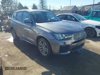 2015 BMW X3 xDrive28d with VIN 5UXWY3C5XF0F83828, listed as a IAAI auction lot 41646761 with 115,383 mi miles. Bid and sale history available at carsss.com. Image 1.