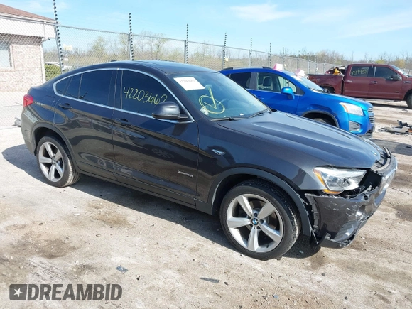 2017 BMW X4 xDrive28i with VIN 5UXXW3C36H0T79679, listed as a IAAI auction lot 42203662 with 137,863 mi miles and . Bid and sale history available at DreamBid. Image 1.