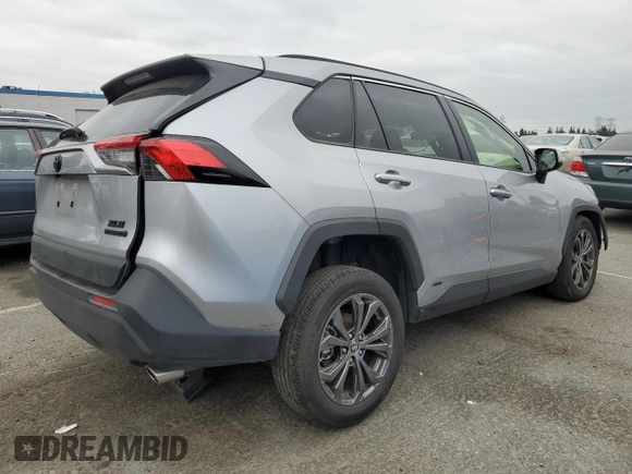2023 Toyota RAV4 Hybrid XLE Premium with VIN JTMB6RFV4PD115993, listed as a Copart auction lot 53517605 with 19,568 mi miles and Salvage Title. Bid and sale history available at carsss.com. Image 3.