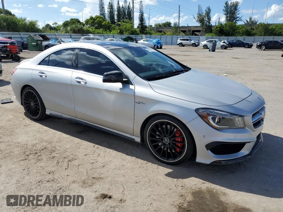 2016 Mercedes-Benz CLA 45 AMG with VIN WDDSJ5CB1GN316980, listed as a Copart auction lot 63624754 with 51,293 mi miles and Non Repairable. Bid and sale history available at DreamBid. Image 4.