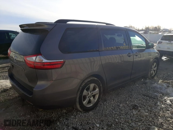 2015 Toyota Sienna LE AAS with VIN 5TDKK3DC2FS578373, listed as a Copart auction lot 43290025 with 151,955 mi miles and Salvage Title. Bid and sale history available at DreamBid. Image 3.