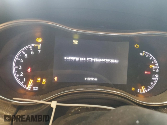 2017 Jeep Grand Cherokee Limited with VIN 1C4RJFBG7HC637284, listed as a Copart auction lot 57667615 with 118,232 mi miles and Salvage title. Bid and sale history available at DreamBid. Image 9.