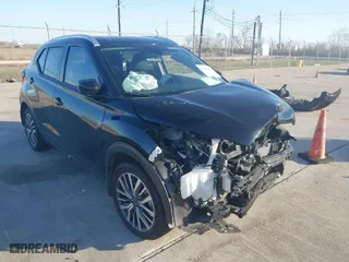 2024 Nissan Kicks SV with VIN 3N1CP5CV9RL497002, listed as a IAAI auction lot 41228790 with NaN miles. Bid and sale history available at carsss.com. Image 1.