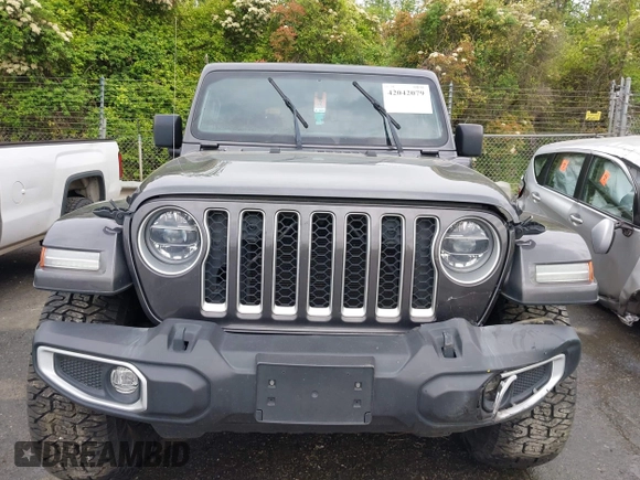 2021 Jeep Wrangler Unlimited Sahara with VIN 1C4JJXP60MW704738, listed as a IAAI auction lot 42042079 with 63,765 mi miles and . Bid and sale history available at DreamBid. Image 12.