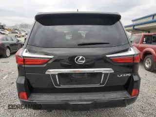 2019 Lexus LX with VIN JTJHY7AX7K4310302, listed as a Copart auction lot 82034744 with 96,980 mi miles and Salvage Title. Bid and sale history available at carsss.com. Image 6.