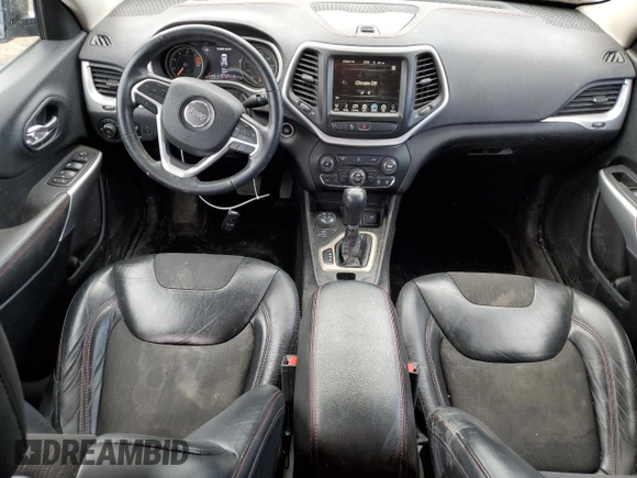 2018 Jeep Cherokee Trailhawk with VIN 1C4PJMBB0JD561309, listed as a Copart auction lot 51487065 with 105,138 mi miles and Salvage title. Bid and sale history available at DreamBid. Image 8.